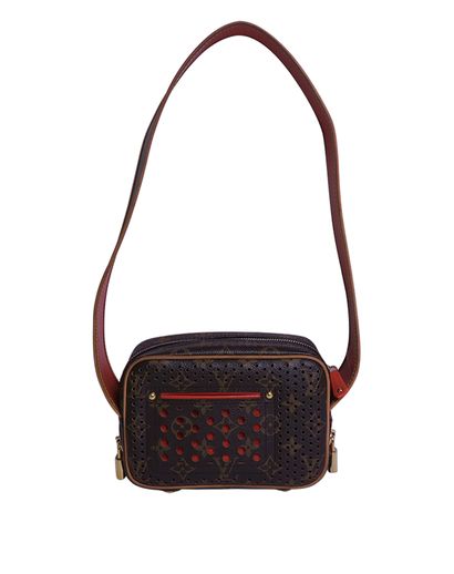 Perforated Mini Trocadero Bag, front view